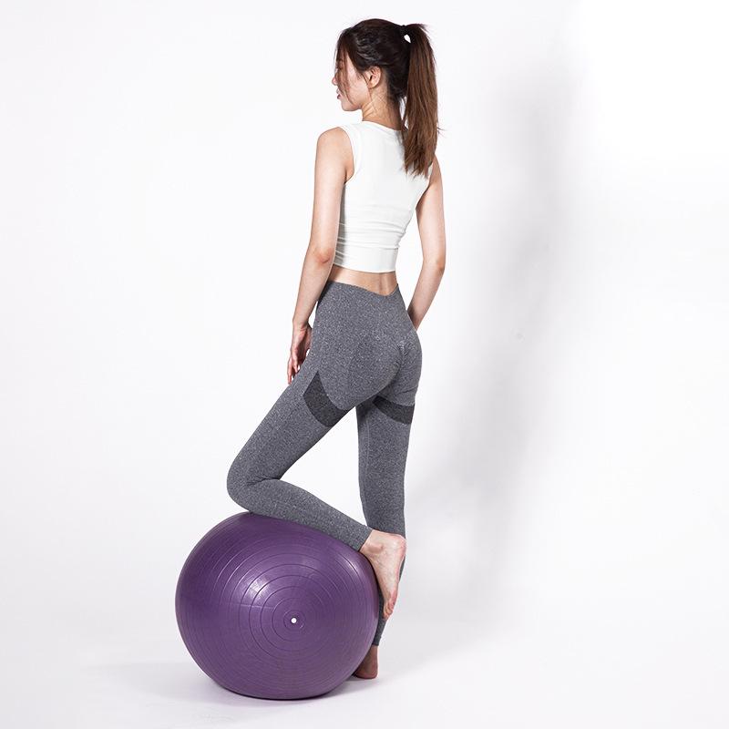 Şeftali Kalça Yoga Pantolonu: Kadın Yüksek Bel, Kalça Kaldırıcı, Dikişsiz, Dokuz Nokta Koşu Taytı
