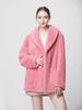 Environmentally friendly imitation mink fluff jacket pajama collar top casual commuting style