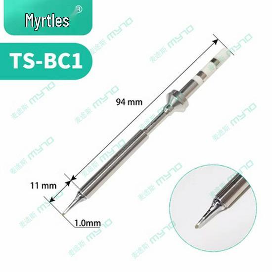 TS100 Eco-Friendly Lead-Free Soldering Iron Tips - Universal Pointed, Knife, and Bevel Shapes