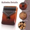 21Keys Kalimba Thumb Piano Solid Wood Veneer Keyboard Musical Instrument Kalimba Finger Piano Christmas Gift For Music Lovers