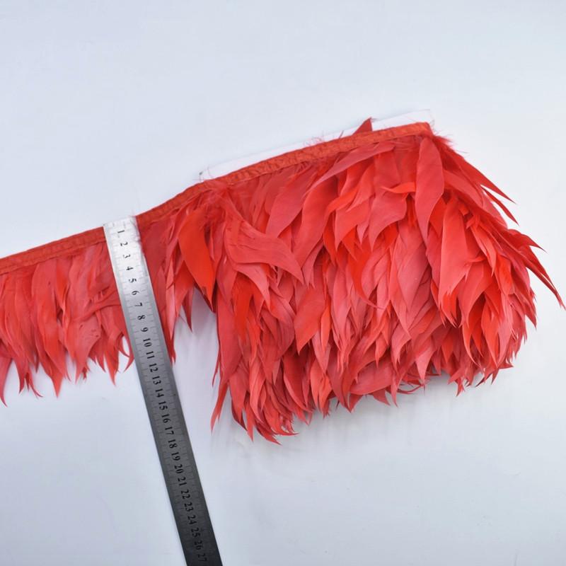 1Meters Dark Green Shred Goose Feathers Trims Geese White Pheasant Feathers for Crafts Fringe Ribbon Wedding Feathers Decoration