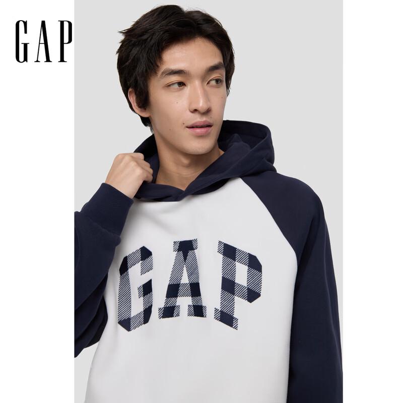 

Худи реглан унисекс флисовое с логотипом Gap в стиле колор-блок 2XL