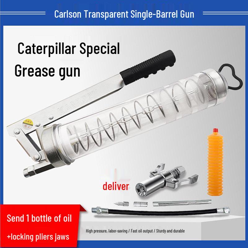 Carlson Zipper Grease Gun: Mini Excavator Chain Type Mechanical Lubricating Oil Bullet Gun