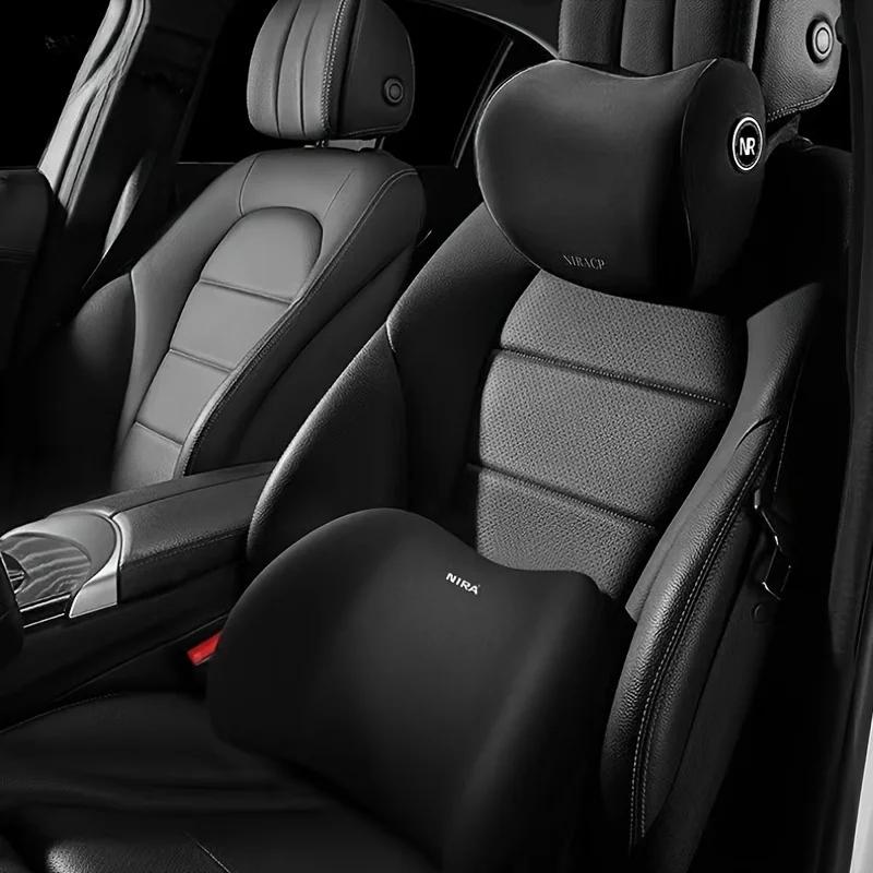 General Motors Seat Cushion, All Season Universal Ergonomic Memory Foam Car Seat Cushion - Lumbar Cushion or Headrest or Set