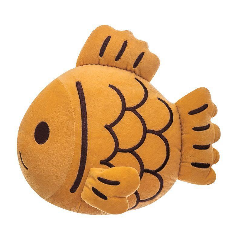 45CM Oversized Snapper Cartoon Plush Toy Cute Yellow Fish Living Room Decoration Doll Perfect Gift for Children on Festivals