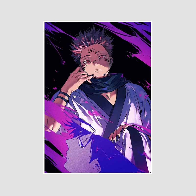 Anime Jujutsu Kaisen Posters Aesthetic White Paper Satoru Gojo Nobara Kugisaki Poster Wall Art Painting Study Home Decor Room Bar Decoration Pictures