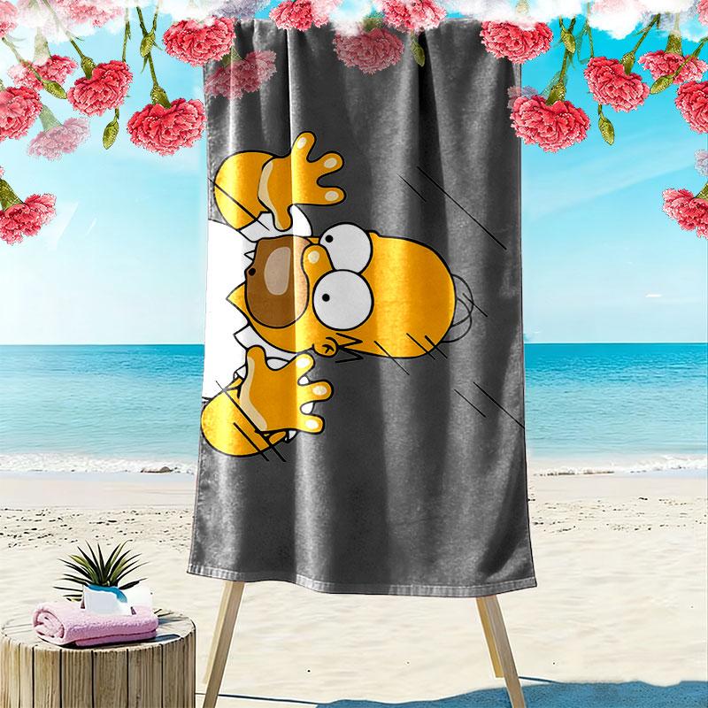 Homer Print Beach Towel, Large Soft Quick Dry Towel for Beach Camping Swimming