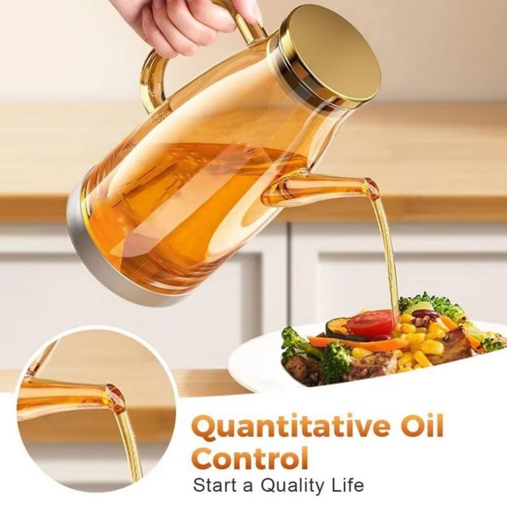 Auslaufsicherer Olivenölspender Große Kapazität Glasölkännchen Behälter Essigkrug Gewürz