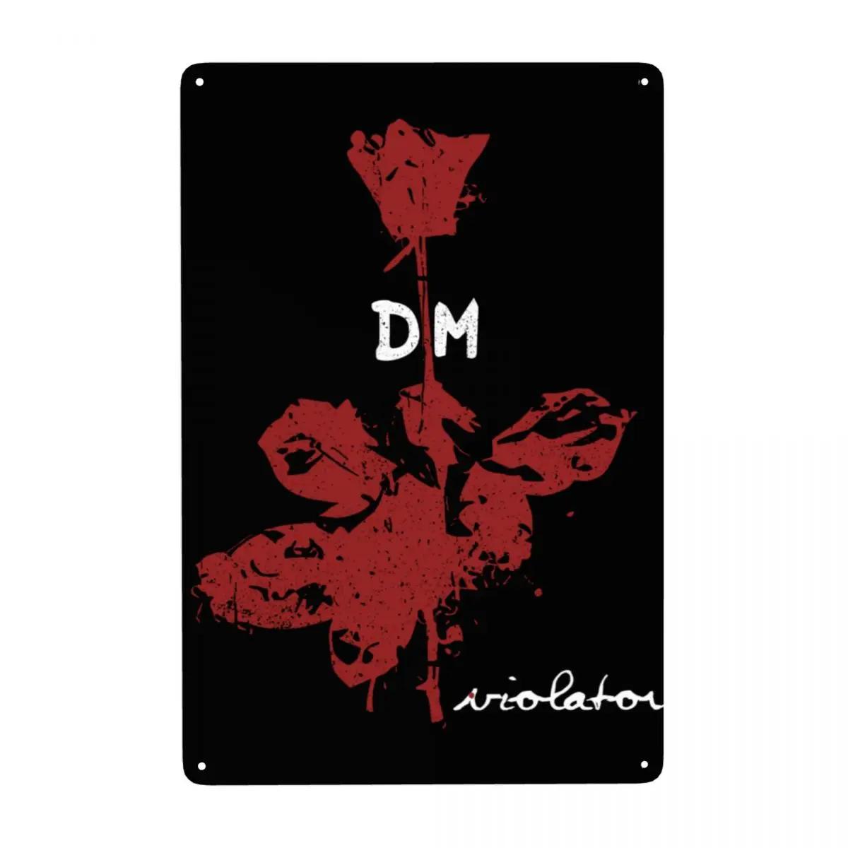 Electronic Rock Depeche Cool Mode Metallschild Kundenspezifische Vintage-Plakette für Tor Garten Hof Man Cave Bar Wandkunst Dekor 20x30cm（7.8x11.8inch）