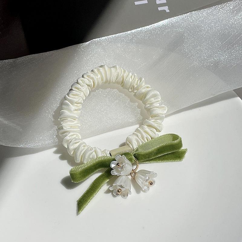 

Резинки для волос с цветком камелии для женщин, Элегантные цветочные резинки для волос, Эластичные резинки для волос, Держатели для хвостика, Аксессуары для волос