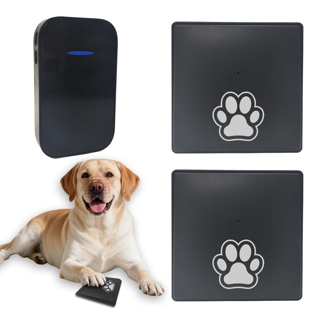 Pet Doorbell: Adjustable Volume, Easy Install, Rainproof, Suitable for Small & Large Pets.