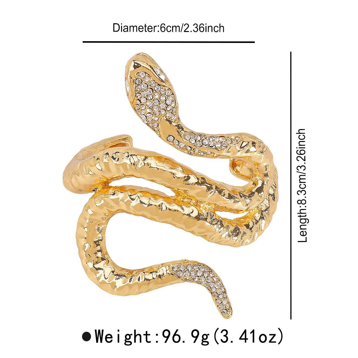 

Heavy Industry Metal Irregular Winding Serpentine Opening Bracelet Light Luxury Niche Premium Delicate Bracelet золотий