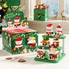 Christmas Santa Claus House Building Blocks City Snow Man Candy Home Xmas Tree Bricks Set Toys For Children Kids Gift