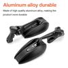 Napoleon Aluminum Alloy Side Mirror HD Motorcycle Side Mirror Clean Lens  Motorcycle Accessories