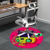 1pc Cat Skull Office Round Area Rug, Under Office Chairs Bedroom Living Room Home Decor, Room Deco