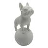 Durable Dog Sculpture Bulldog Ornament Standing Bulldog Figurine Sculpture 3d Printed Dog Statue Ornament Black White for Home