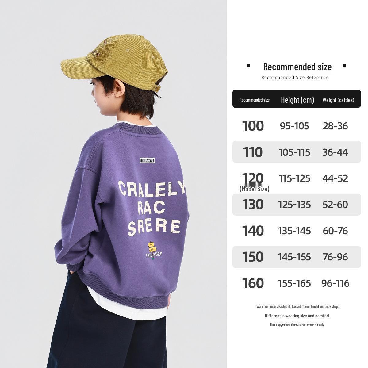 

2025 Fairy Tale Boys Sweatshirt - Versatile Spring/Autumn Fashion for Children 150cm