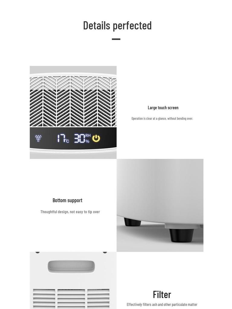 AUX High Power Indoor Dehumidifier - Bedroom & Home Moisture Absorber