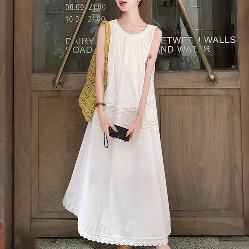 ZANZEA Womens Casual Round Neck Summer Loose Sleeveless Dress M