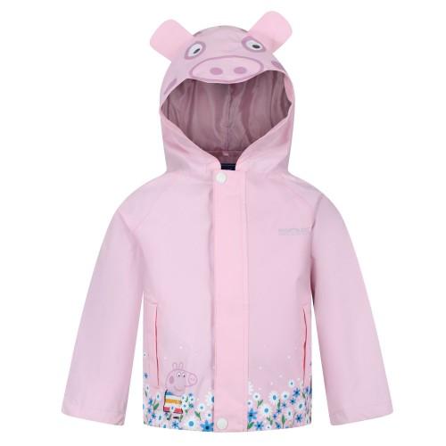 Regatta Childrens/Kids Peppa Pig Hooded Waterproof Jacket