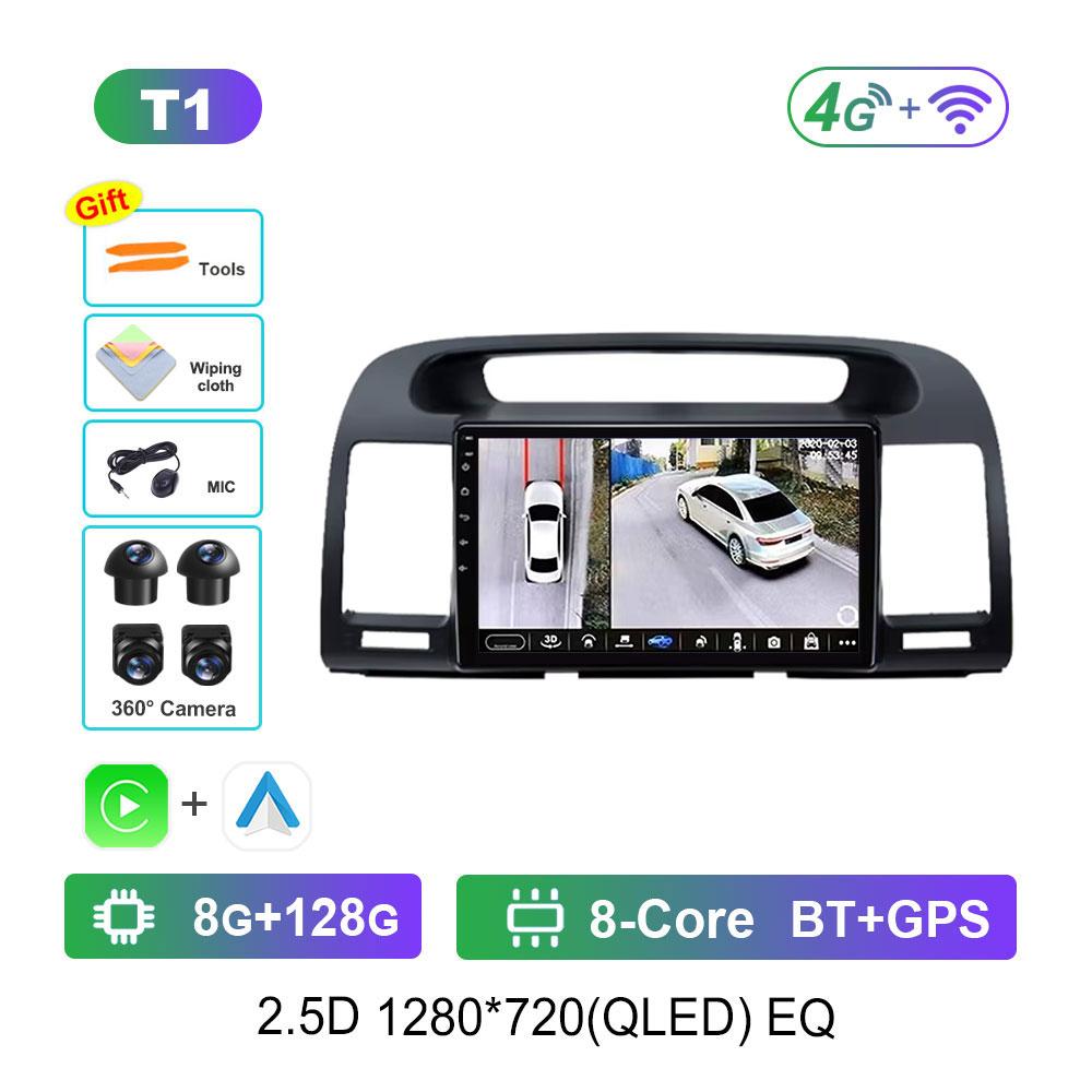 Radio Auto Android 14 Sistem Inteligent Pentru Toyota Camry 5 XV 30 2001 - 2006 Player Multimedia Navigație GPS DSP Stereo