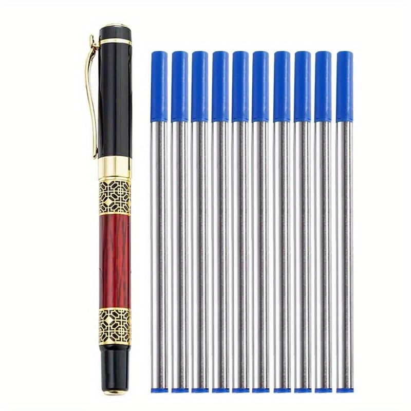 Luxury Metal Ballpoint Pen Business Signature Fountain Pen Student Gift Writing Tools Blue/Black Ink Gel Pen for School Office