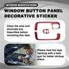 A16P-Window Button Panel Decorative Sticker Interior Modifications For Fiat 500 2008-2011 Abarth 595 2012-