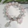 2026 Iridescent Butterfly Bracelet - Colorful 10mm Beads, Color-block Design, Cross-border Gift