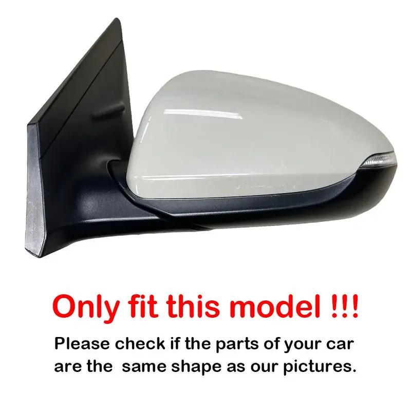 For Hyundai IONIQ 2016- Car Sticker Rearview Side Mirror Cover Wing Cap Exterior Door Rear View Case Trim Carbon Fiber Look