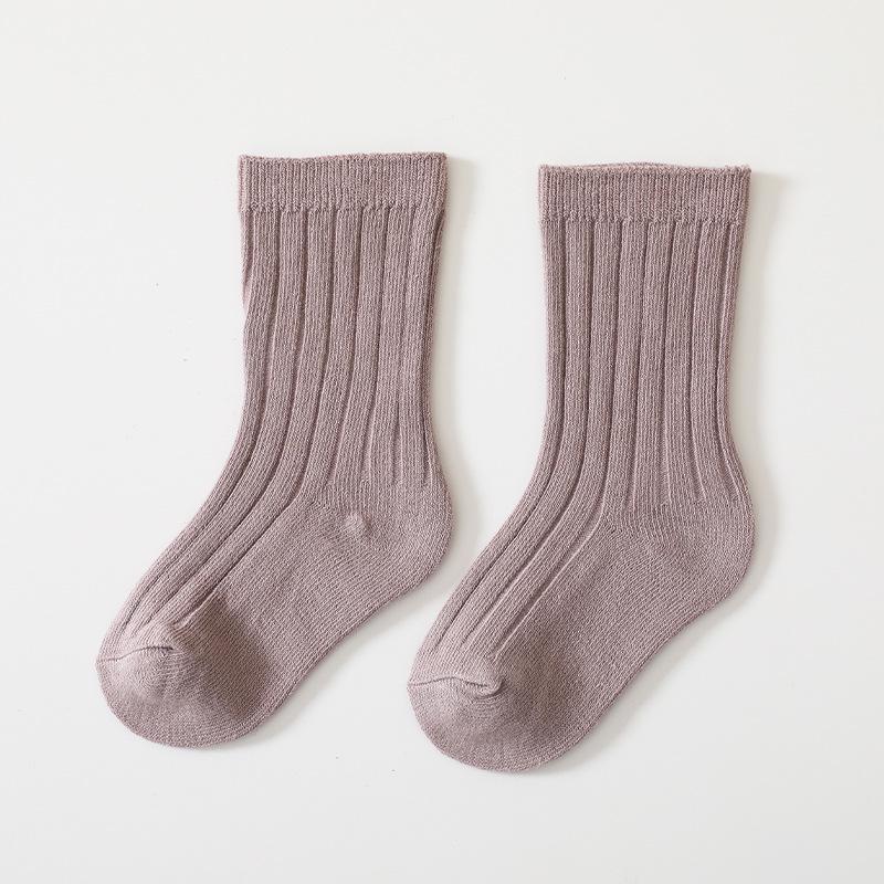Autumn Cotton Baby Socks – Soft, Non-Tight Mid-Calf for Boys & Girls