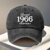 1 Vintage 1966 Begränsad Upplaga Basebollkeps Justerbar Unisex Andningsbar Lättviktig Utomhuskeps Lämplig för Alla Årstider