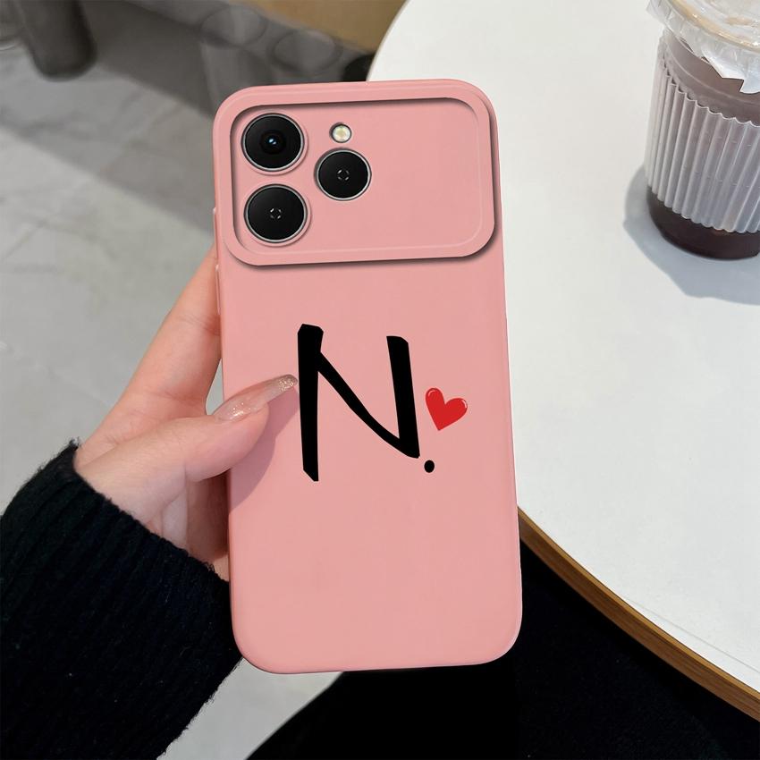 Phone Cases For Tecno Spark 40 Pro Plus 40C Pova 4 5 6 7 Neo Creative Letters Shockproof Silicone Soft Covers Camera Protection Shell For Tecno Casing