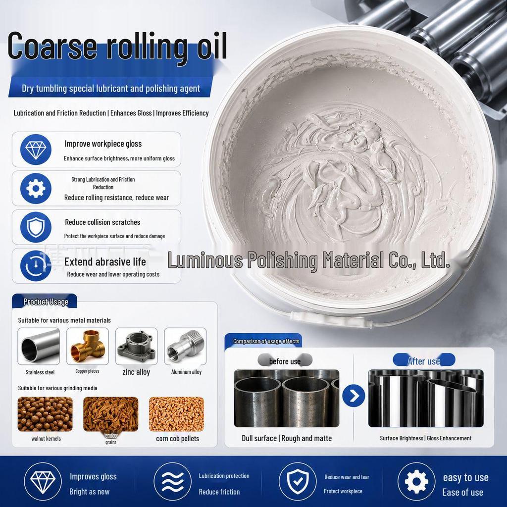 High Gloss Polishing & Rolling Oil for Plastic, Fine Plate & Stainless Steel
