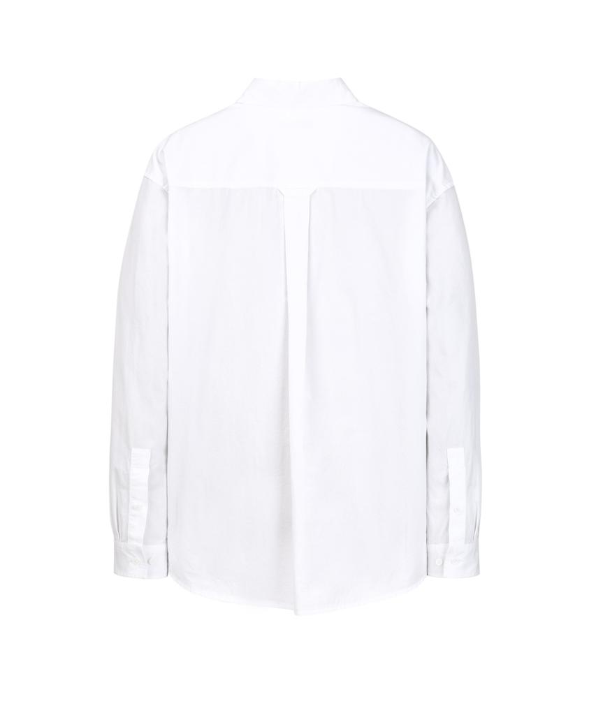 JILLSTUART NEWYORK MEN Oversized Washed Solid Cotton Shirt - Off-White (Jnsh6C002Wt)