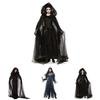 Straszny Kostium Panny Młodej Ducha Dla Kobiet Halloween Cosplay Impreza Elastyczność Peleryna Rękawiczki Spódnica S-XXL