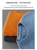 Men's Autumn/Winter Wool Round Neck Solid Color Long Sleeve Loose Fit Knit Sweater Plus Size.