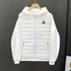 High-Quality Letter Print Hooded Zip-Up Cotton Puffer Jacket Unisex Warm Outerwear