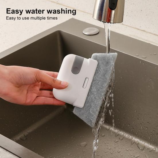 7Pcs Cleaning Brush Set Long Handle Replaceable Sponge Gap Scrubber Window Car Shower Sink Toilet Cleaner