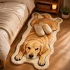 Pet Theme Rug Dog Shaped Rug Decorative Carpet Animal Floor Mat Entryway Mat  Living Room Decor