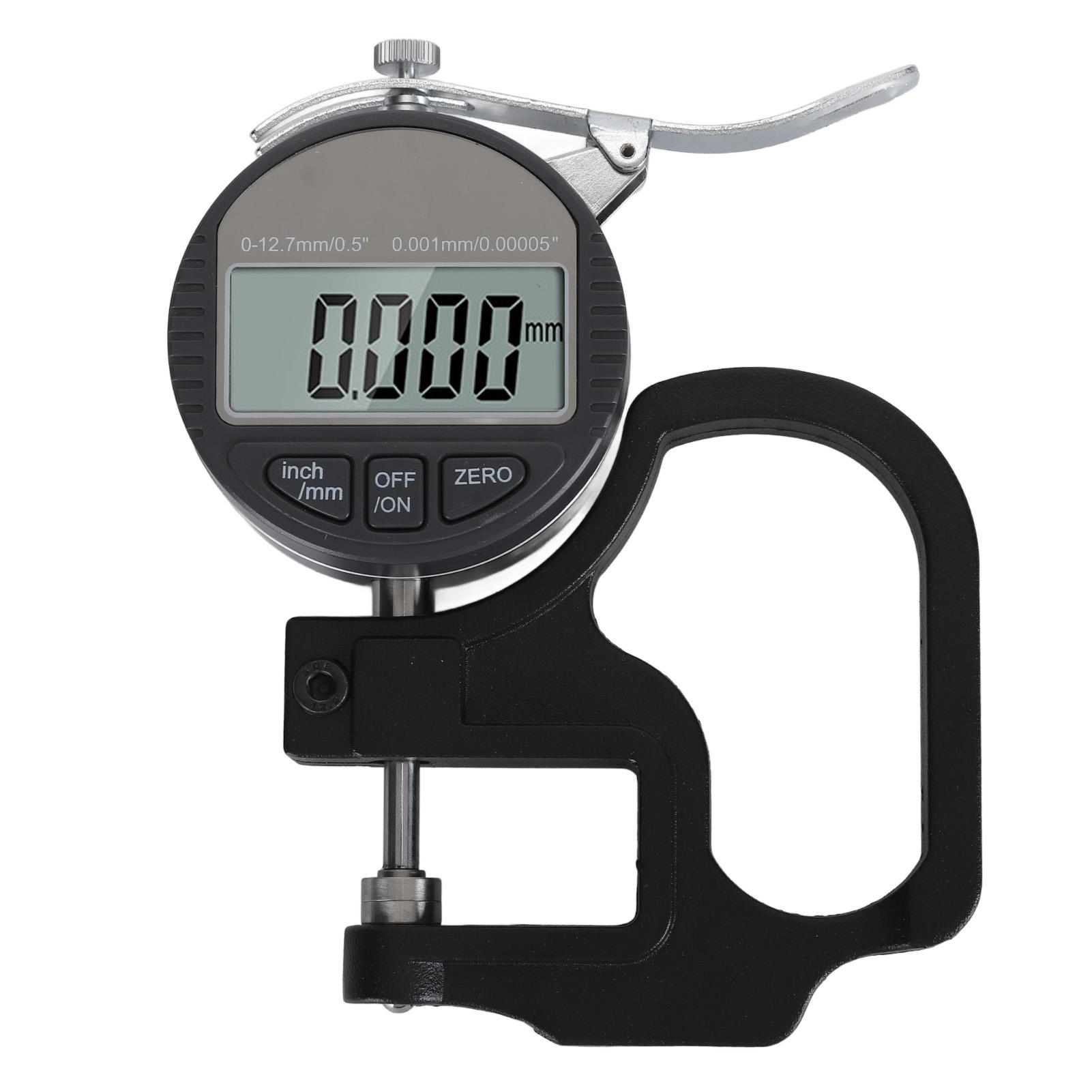 

Digital Thickness Gauge 0.001mm 0.00005in 0‑12.7mm Electronic Micrometer Thickness Meter with LCD Display Inch Metric