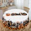 Halloween Tablecloth With Cat, Pumpkin And Bat Patterns, Polyester Rectangular Tablecloth, Indoor And Outdoor Party Decorations