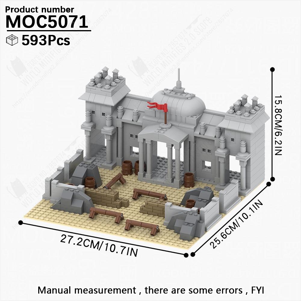 MOOXI Military Wars Simulation WW2 Battlefield Weapons Vehicle Model Set MOC Bricks DIY Building Blocks Toys Children Adult Gift