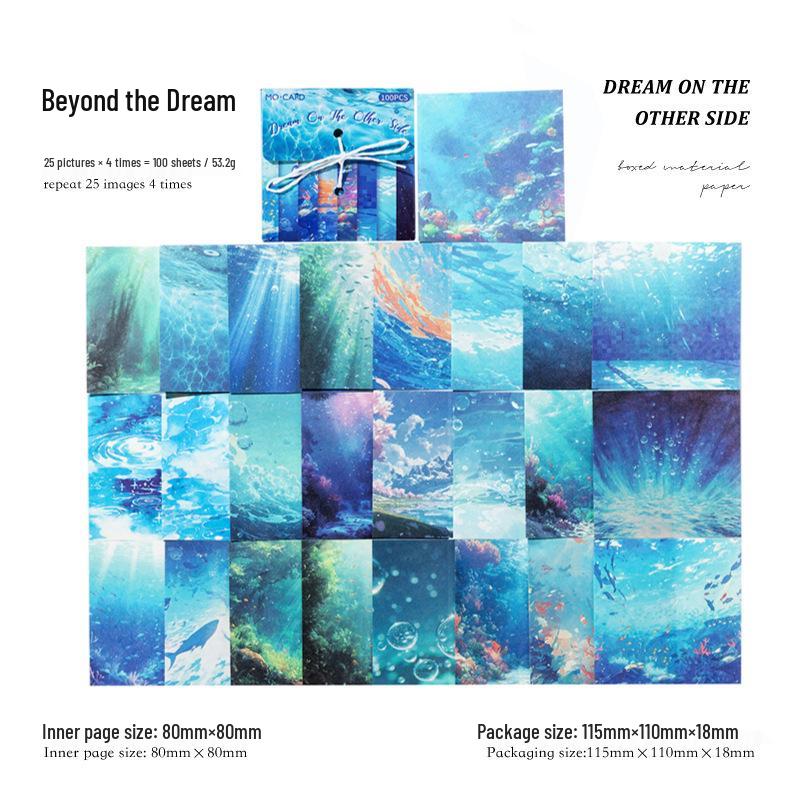 Легкая бумажная коробка Mò Mò - Дневник Королевства Грез, Серия  Природные Пейзажи , 100 Листов