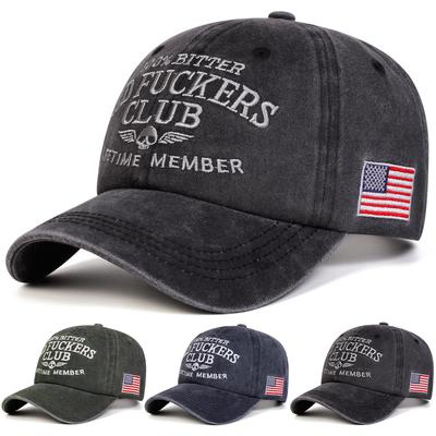 Dames Old Fuckers Club Letterprint Borduurwerk Baseballpetten Lente Herfst Buiten Gebruik Verstelbaar Casual Petten Zonbescherming Pet Sportpet Voor Mannen En