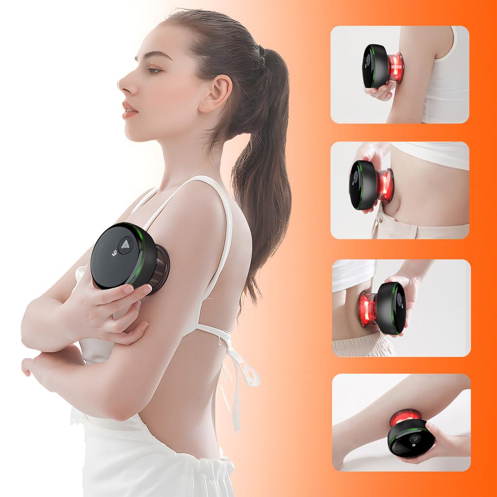 Electric Cupping Massage Machine Gua Sha Vacuum Suction Cups Anti Cellulite Negative Pressure Body Scraping Cupping Massager