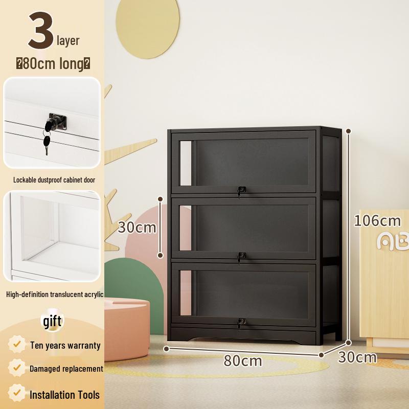 Acrylic Glass Display Cabinet with Lock for Toys and Prizes