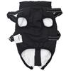 Dog Raincoat with Integrated Harness Waterproof and Reflective Black Size L28