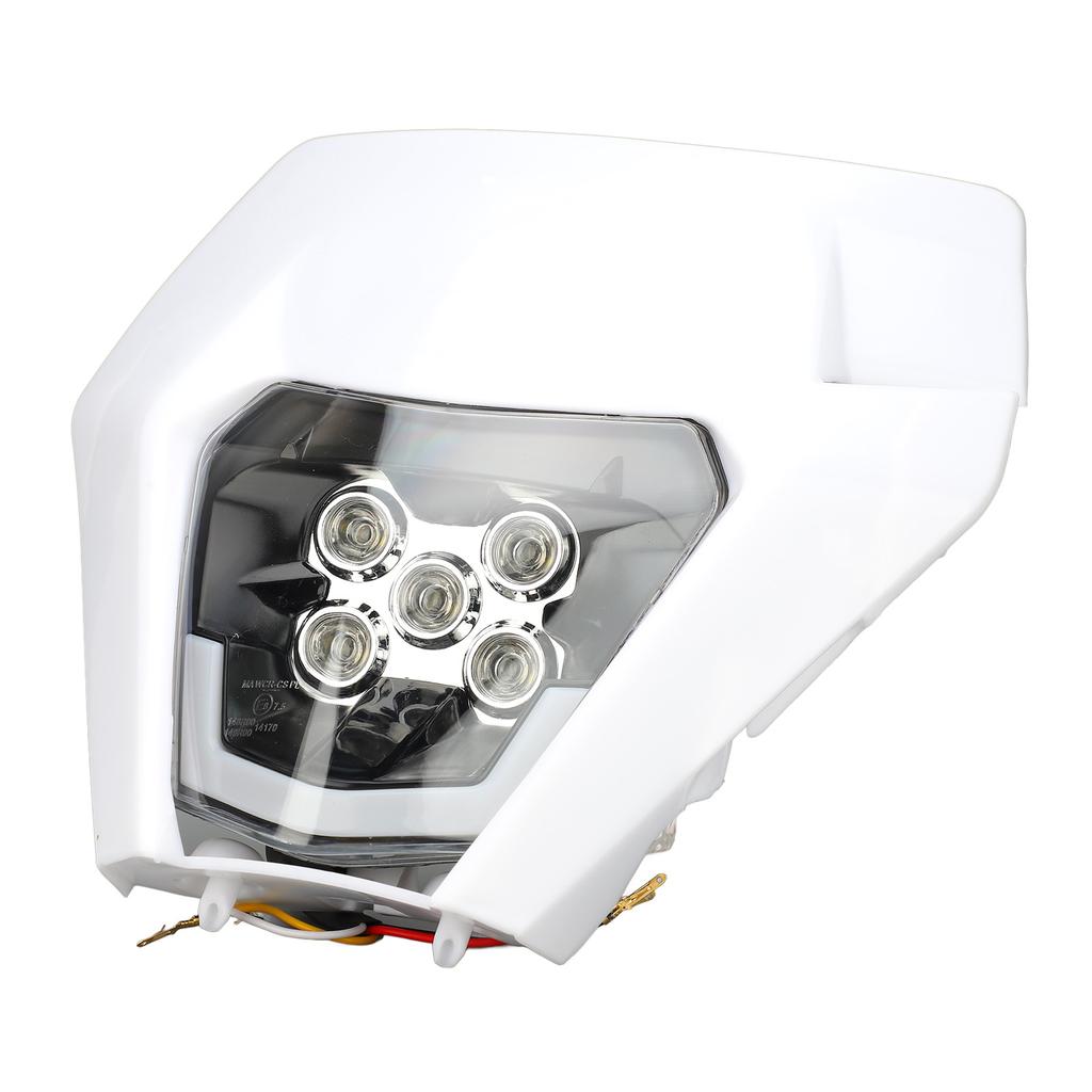 12V Off Road Motorcycle Headlights High Brightness LED Headlamp with Fairing for Dirt Bike Light Modification