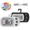 Termometru frigider cu cârlig Anti-umiditate Frigider Congelator Ecran LCD electric Termometru digital Monitor de temperatură