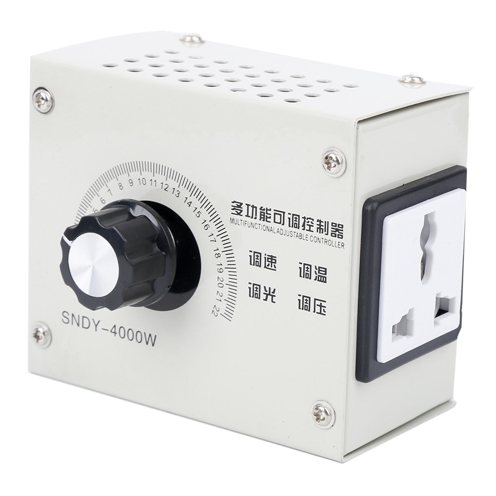 Contrôleur de tension AC variable 4000W Contrôle pour la vitesse du ventilateur Moteur Outil